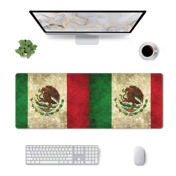 Mexico-Mexican Large Gaming Mousepad For Office Computers Laptop Table Mouse Mat Accessory 11.8 X 31.5 Inches