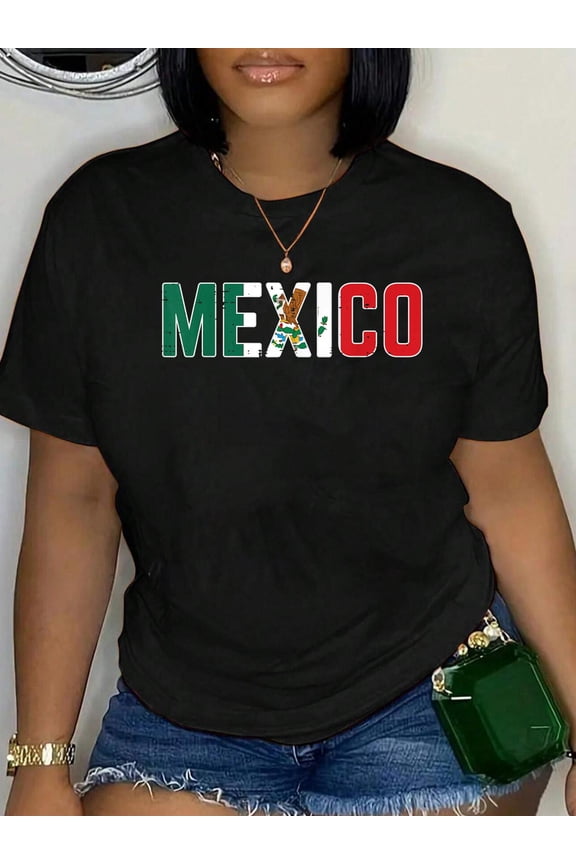 Mexico Mexican Soccer Fan Men Women Boys Girls T-Shirt Graphic Tee summer Tops For Women Round Neck Fashion Cotton shirts