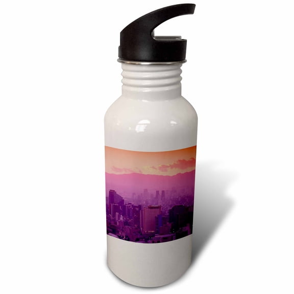 3dRose, Mexico, Mexico City, Highrises, business district - SA13 WBI0685 - Walter Bibikow, 21 oz Sports Water Bottle