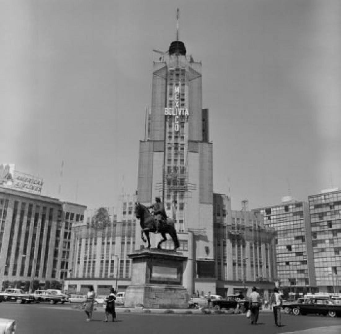 Mexico Mexico City The Mexican National Lottery Building Canvas Art - (18 x 24)