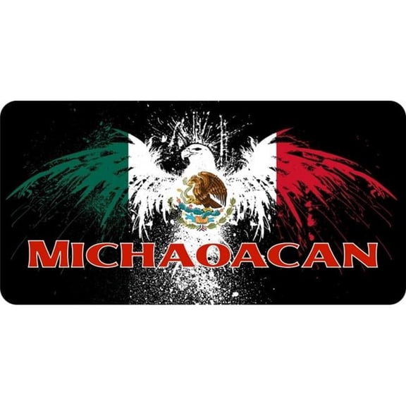 Mexico Michoacn Eagle Photo License Plate