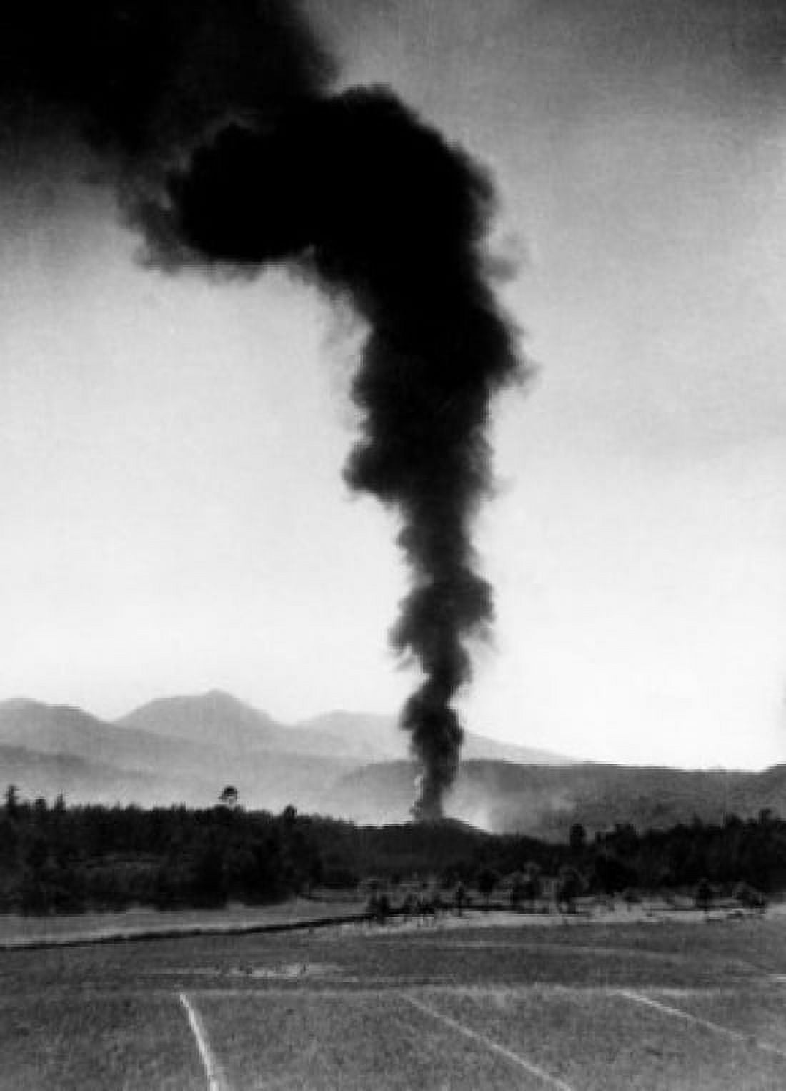 Mexico Michoacan Paricutin Smoke erupting from a volcano February 21 1943 Canvas Art -  (18 x 24)