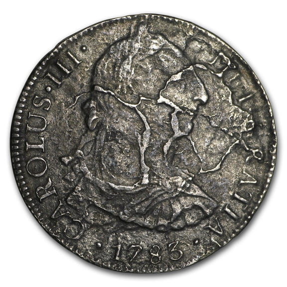 Mexico-Mo Silver 8 Reales Charles III Shipwreck Effect