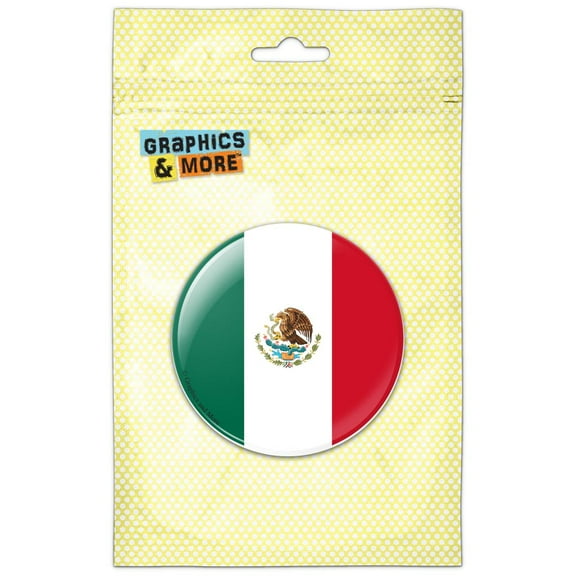 Mexico National Country Flag Pinback Button Pin Badge