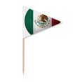 thumbnail image 1 of Mexico National Flag Soccer Football Toothpick Triangle Cupcake Toppers Flag, 1 of 3