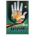 thumbnail image 1 of Mexico - National Railways - Vintage Travel Poster (24x36Inches(Black-Framed)), 1 of 6