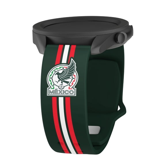 Mexico National Team HD Unisex Watch Band for Samsung Galaxy Watch (20mm Short Stripes) by Affinity Bands