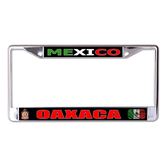 Mexico Oaxaca Chrome License Plate Frame