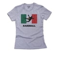 thumbnail image 1 of Mexico Olympic - Handball - Flag - Silhouette Women's Cotton Grey T-Shirt, 1 of 2