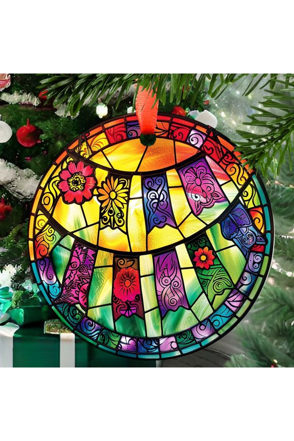 Mexico Ornament Window Hanging Suncatcher, Suncatcher with Name, Suncatcher Christmas Halloween, 2025, Holiday Decoration, Seasonal 2025, Festive Home Accent, Memorable