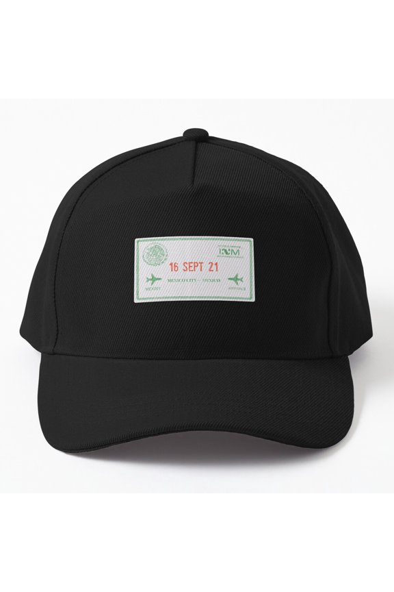 Mexico Passport Stamp Baseball Hat, Travel Souvenir Graphic Design, Classic Everyday Cap