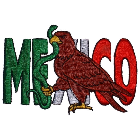 Eagle Emblems PM3093 Patch - Mexico, Eagle - 3.25 in.