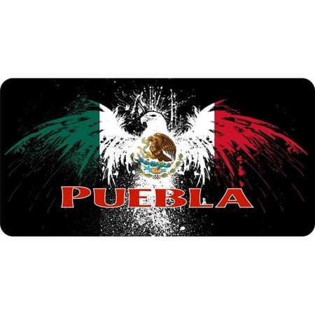 Mexico Puebla Eagle Photo License Plate