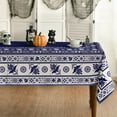 thumbnail image 1 of Mexico Rectangular Tablecloth 60×120 Inch, Cinco De Mayo Fiesta Design Blue Washable Table Cover for Party Picnic Dinner Decor, 1 of 6