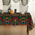 thumbnail image 1 of Mexico Rectangular Tablecloth 60×84 Inch, Cinco De Mayo Fiesta Design Washable Table Cover for Party Picnic Dinner Decor, 1 of 6