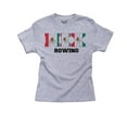 thumbnail image 1 of Mexico Rowing - Olympic Games - Rio - Flag Girl's Cotton Youth Grey T-Shirt, 1 of 2