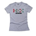 thumbnail image 1 of Mexico Rowing - Olympic Games - Rio - Flag Women's Cotton Grey T-Shirt, 1 of 2