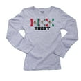 thumbnail image 1 of Mexico Rugby - Olympic Games - Rio - Flag Women's Long Sleeve Grey T-Shirt, 1 of 2