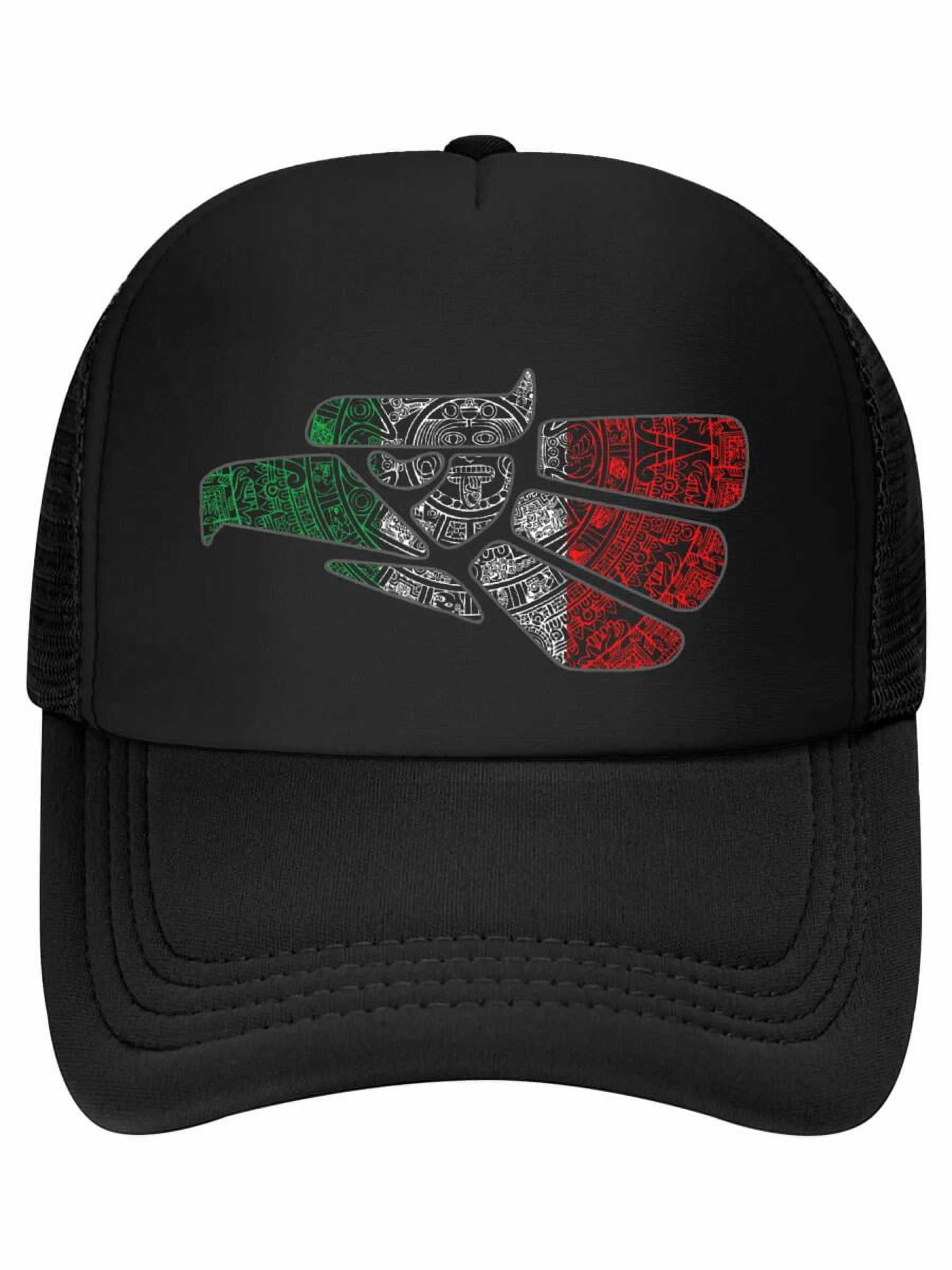 Mexico Sacred Aztec Calendar Mexican Eagle Archeological Baseball Cap ...