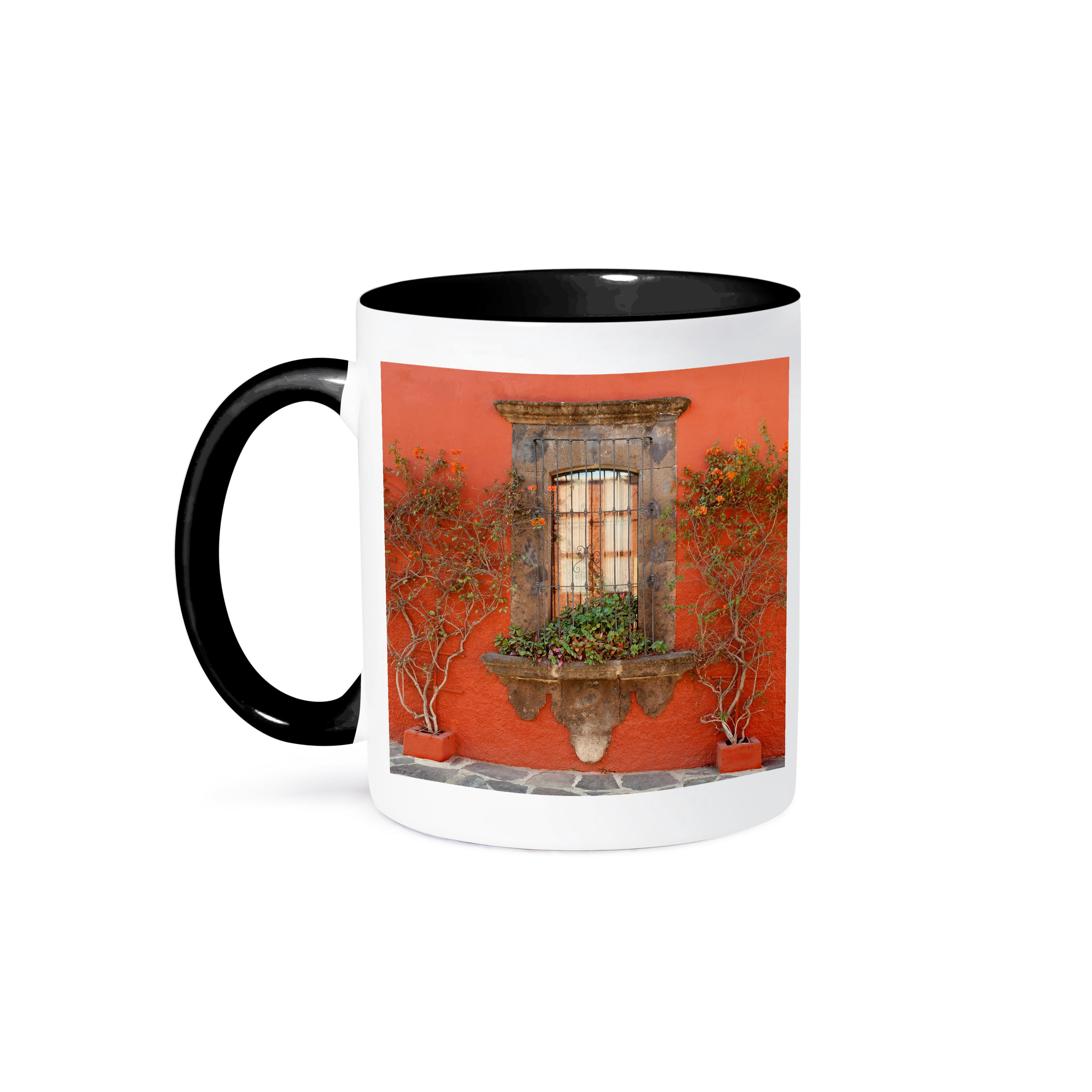 Window Mug 3drose, Mexico, San Miguel De Allende. Scenic of Window and Plants ...