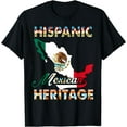 thumbnail image 1 of Mexico Shirt Hispanic Heritage Month Mexican Flag Pride T-Shirt Black 3X-Large, 1 of 4