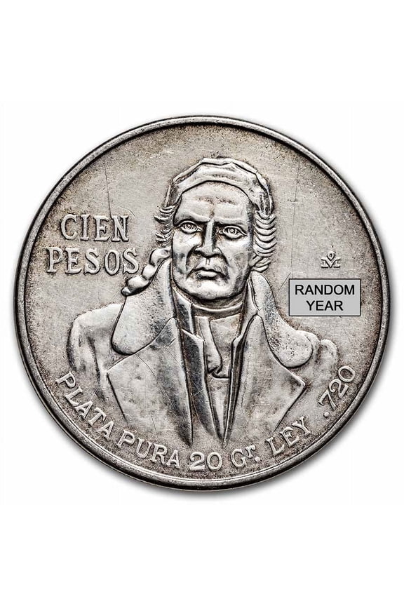 Mexico Silver 100 Pesos (1977-1979) AU/BU