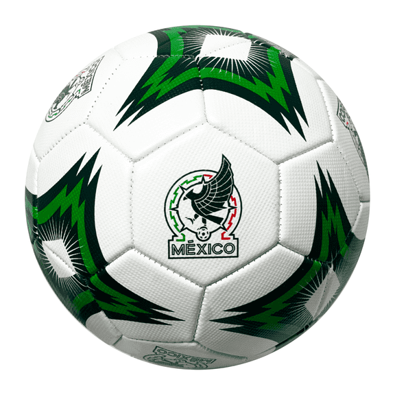 Icon Sports Mexico Soccer Ball, Green/White, Official Licensed, Size 2-4