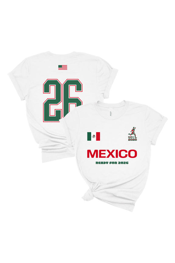Mexico Soccer Fan Shirt 2026 USA Tournament Tee Men Women National Flag Supporter Futbol Top