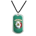 thumbnail image 1 of Mexico Soccer Football Futbol Military Dog Tag Pendant Necklace with Cord, 1 of 4