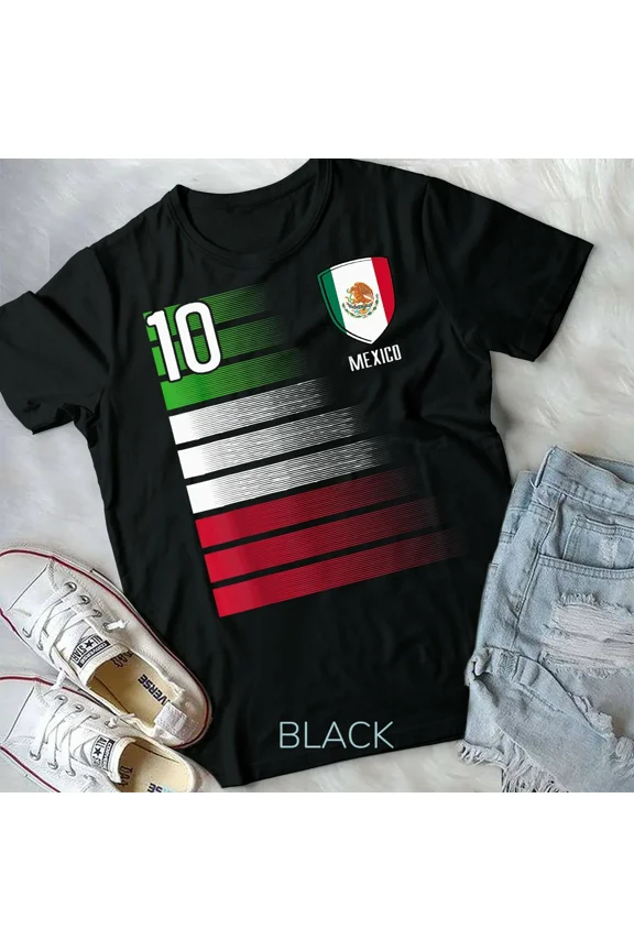 Mexico Soccer Jersey, Mexican FĂștbol Themed Graphic Design for Fans Unisex T-Shirt