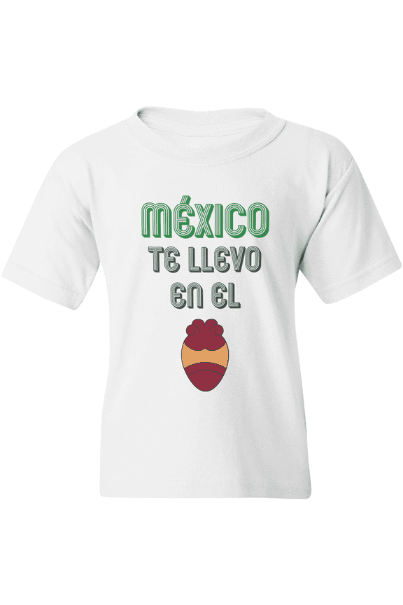 Mexico Soccer Kids Graphic T-Shirt - 2026 El Tri Youth Fan Supporter Tee