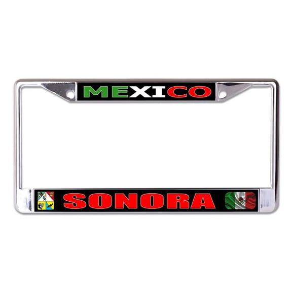 Mexico Sonora Chrome License Plate Frame