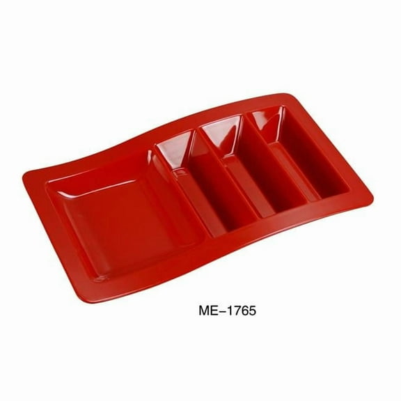 Mexico Stackable Taco Plate, Red - Pack of 12