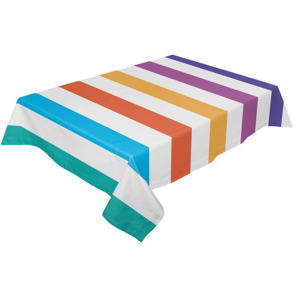 Mexico Style Colorful Stripes Tablecloths Waterproof Kitchen Items Coffee Table For living Room Home