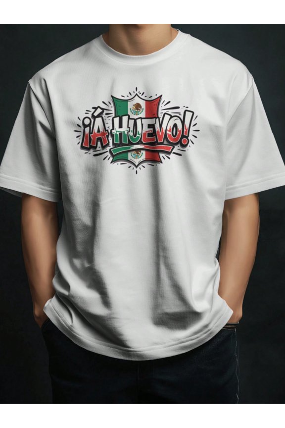 Mexico TShirt – Mexico Pride Casual Unisex Streetwear, Viva México Flag Daily Shirts, Regular Fit, 180g 100% Cotton Tee, Fashion Y2k Short Sleeve, Hip Hop Tshirt, For Summer