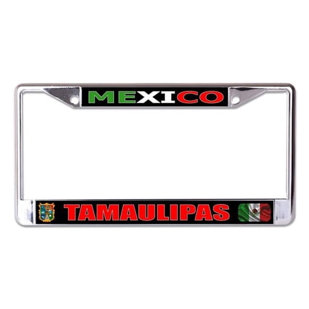 Mexico Tamaulipas Chrome License Plate Frame