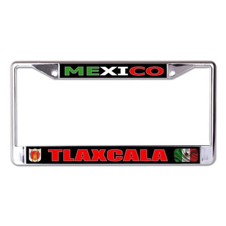 Mexico Tlaxcala Chrome License Plate Frame