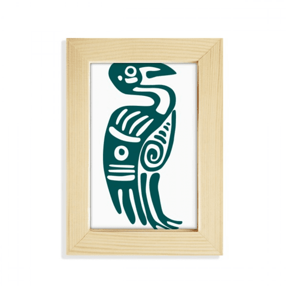 Mexico Totems Eagle Ancient Civilization Bird Desktop Display Photo Frame Picture Art Painting 5x7 inch