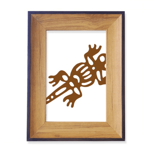 Mexico Totems Gecko Lizard Ancient Civilization Photo Frame Exhibition Display Art Desktop Painting