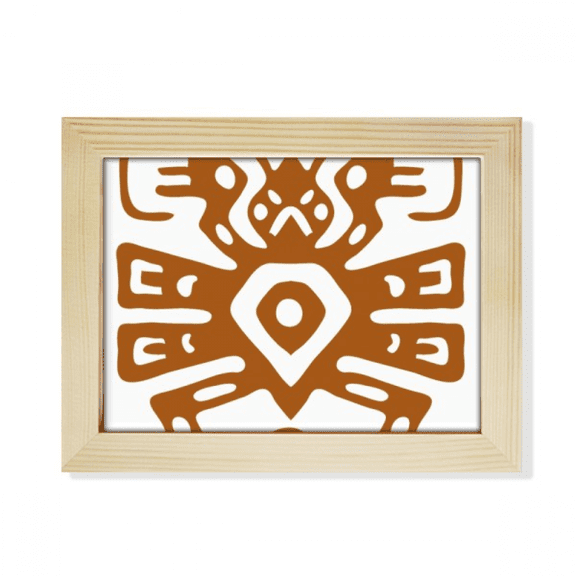 Mexico Totems Mexican Ancient Civilization Desktop Photo Frame Picture Art Decoration Painting 6x8 inch