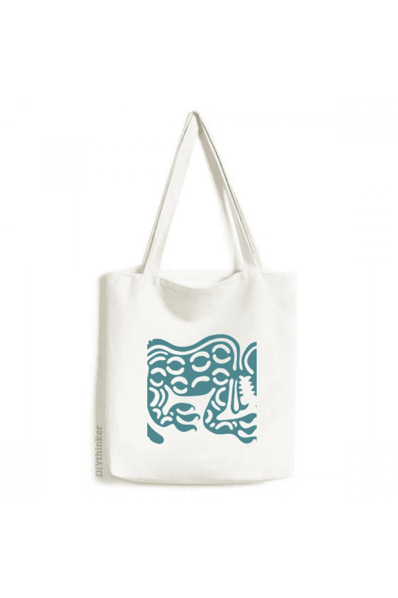 Mexico Totems Mexican Animal Ancient Civilization Tote Canvas Bag Shopping Satchel Casual Handbag
