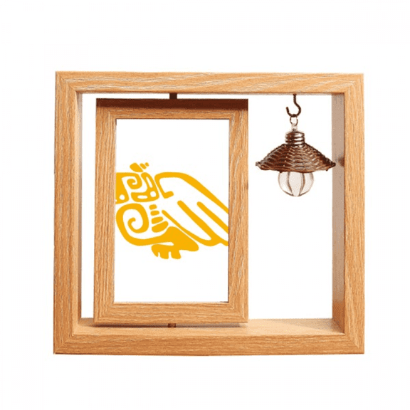 Mexico Totems Mexican Eagle Ancient Civilization Wooden Rotating Picture Photo Frame 4x6