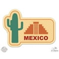 thumbnail image 1 of Mexico Travel Stamp - 12" Vinyl Sticker Waterproof Decal, 1 of 1