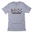 thumbnail image 1 of Mexico Triathlon - Olympic Games - Rio - Flag Men's Grey T-Shirt, 1 of 2