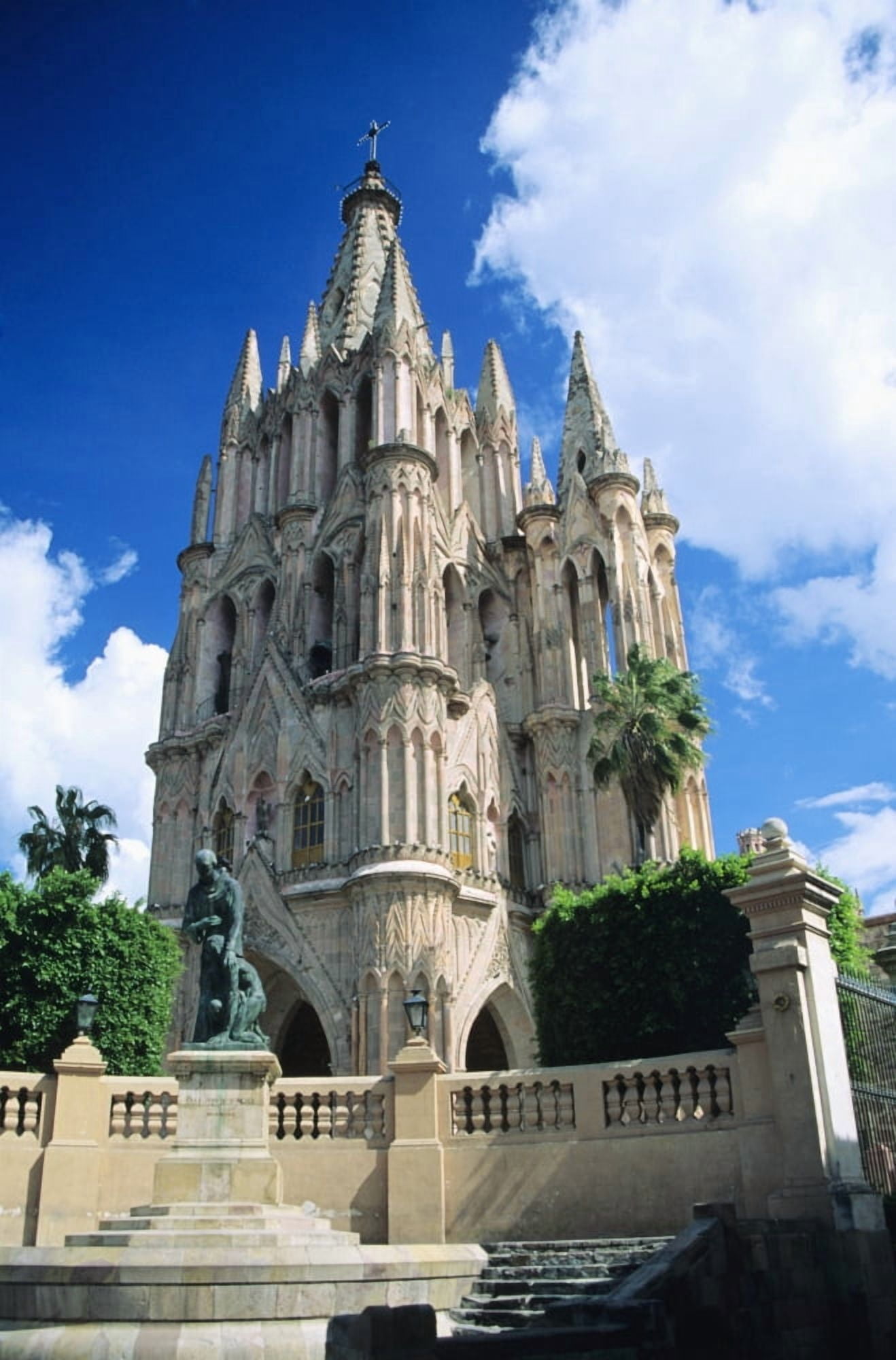 Mexico View of parroquia church San Miguel Canvas Art - Kyle Rothenborg Design Pics (11 x 17)