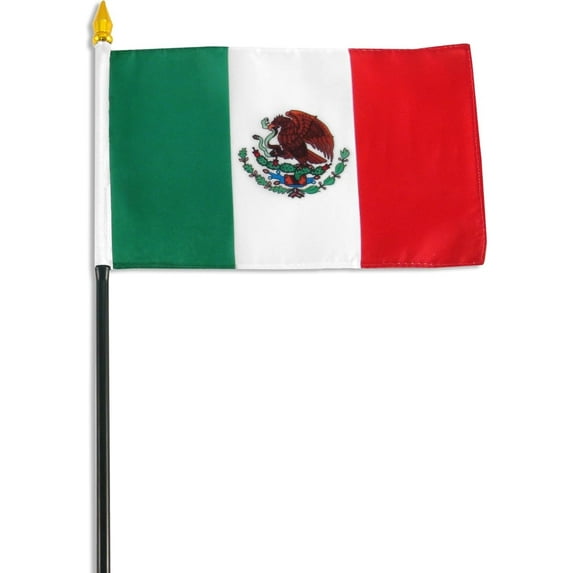 Mexico flag 4 x 6 inch - 12 PK