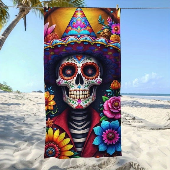 Mexico sea towel, with colorful flowers, soft and transparent, is a must-have for sea vacations, swimming pools, summer pies, and picnics. It is a must-have for good things.
