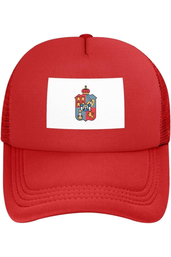 Mexico stateflags Tabasco Baseball Cap for Men Women Snapback Adjustable Mesh Back Hat, Red