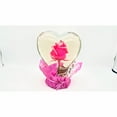 thumbnail image 1 of Mexiflower Hot Pink Heart Glass Rose Bubble, 1 of 5