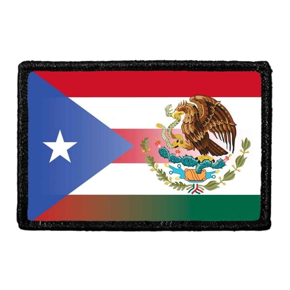 Mexirican Flag - Color - Removable Patch